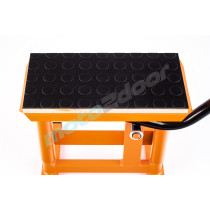 STOJAK PODNOŚNIK MOTOCYKLOWY + GUMA HLP CROSS ENDURO POMARAŃCZOWY