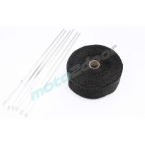 TAŚMA TERMICZNA DO WYDECHU BANDAŻ 10M CZARNA