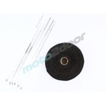 TAŚMA TERMICZNA DO WYDECHU BANDAŻ 10M CZARNA