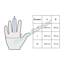 RĘKAWICE MOTOCYKLOWE POWER FORCE ENDURO CROSS QUAD SPANDEX CZARNE XL