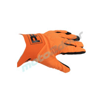 RĘKAWICE MOTOCYKLOWE POWER FORCE ENDURO CROSS QUAD SPANDEX POMARAŃCZOWO CZARNE M