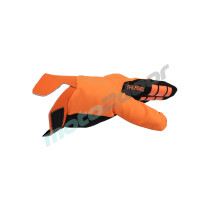 RĘKAWICE MOTOCYKLOWE POWER FORCE ENDURO CROSS QUAD SPANDEX POMARAŃCZOWO CZARNE M