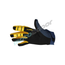 RĘKAWICE MOTOCYKLOWE POWER FOCE ENDURO CROSS QUAD SPANDEX GRANATOWO ŻÓŁTE M