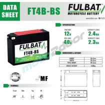 AKUMULATOR ŻELOWY BEZOBSŁUGOWY FULBAT FT4B-BS