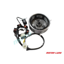 STOJAN ALTERNATORA Z KOŁEM MAGNESOWYM YX110 APOLLO RXF JUNIOR