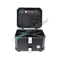 ZESTAW 3 KUFRÓW ALUMINIOWYCH (30L ASYMETRYCZNY + 36L + 45L) COOCASE CZARNY Z TORBĄ WEWNĘTRZNĄ