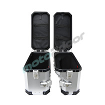 ZESTAW 3 KUFRÓW ALUMINIOWYCH (30L ASYMETRYCZNY + 36L + 45L) COOCASE  ANODOWANE ALUMINIUM