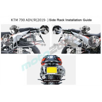 ZESTAW STELAŻY KUFER CENTRALNY + BOCZNE COOCASE KTM 790ADV/R (KTM 790/890) PRAWY KUFER ASYMETRYCZNY