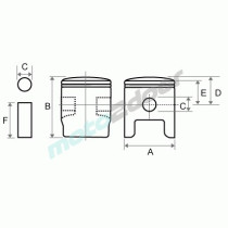TŁOK TKRJ YAMAHA NEW JOG CT50 (2JA) (40,25)