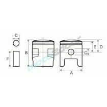 TŁOK TKRJ SUZUKI TS 125/ER (OEM:48001) (56,50)
