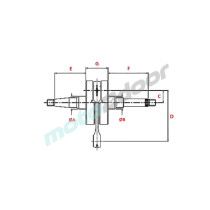 WAŁ KORBOWY TOP RACING STANDARD 2T 50 CCM CPI KEEWAY BENELLI MALAGUTI 12 MM