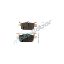 KLOCKI HAMULCOWE TYLNE SRK125S SRT550X SRV12