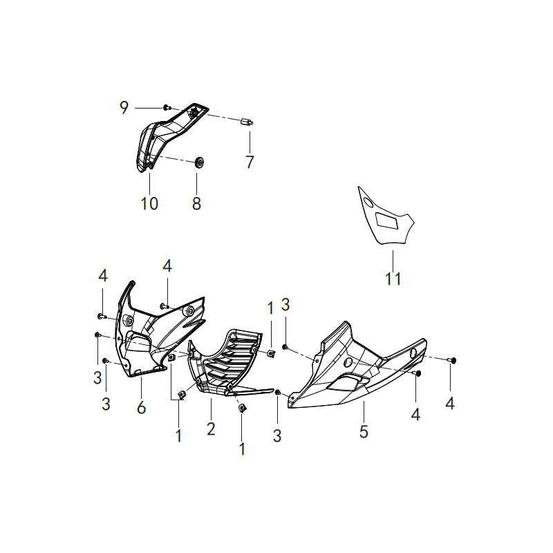 F16 – Dolna osłona silnika