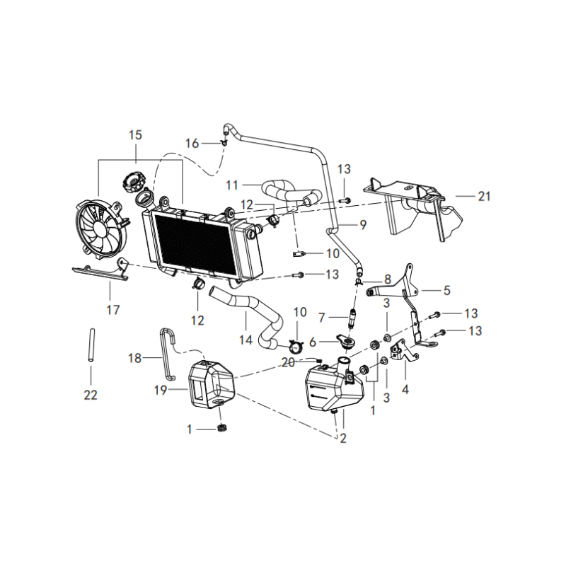 F19 – Zespół układu chłodzenia