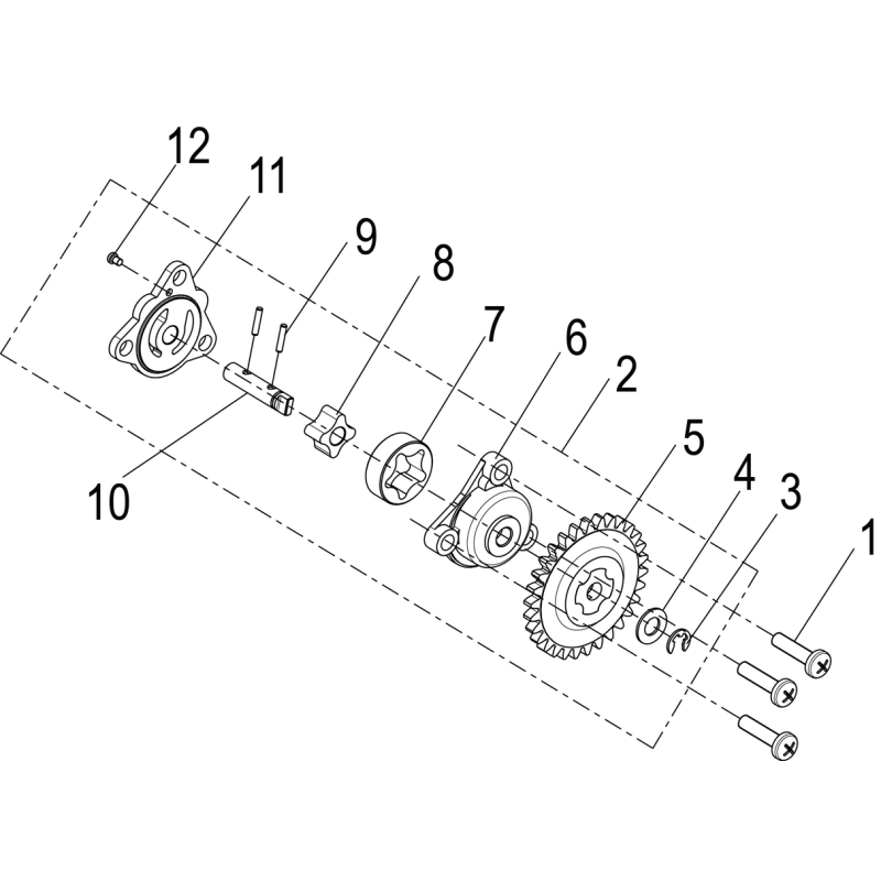 E12 – Zespół pompy oleju