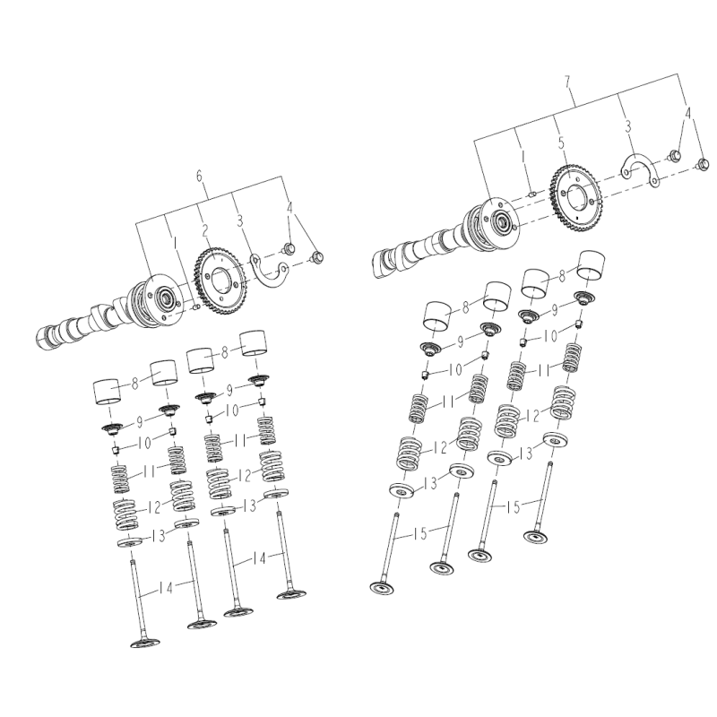 E05 – Podzespół mechanizmu zaworowego