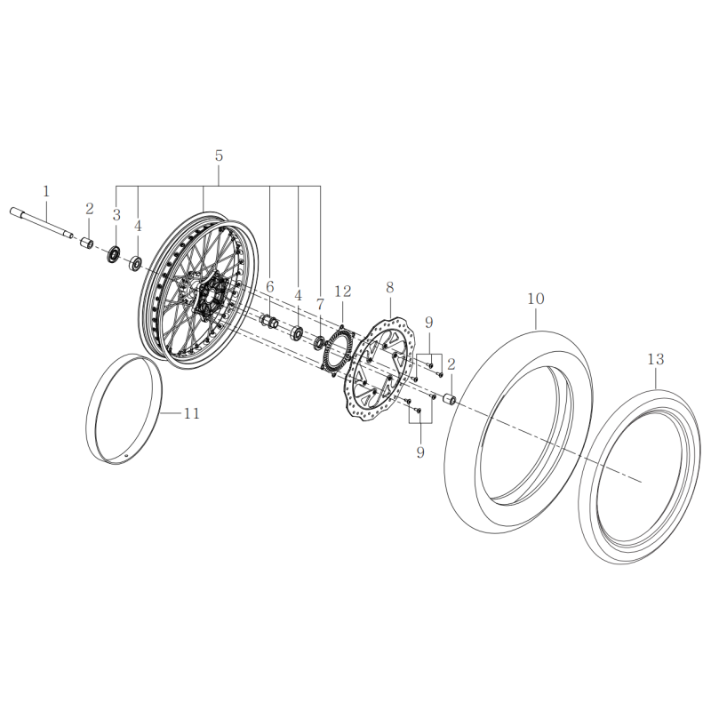 F03 FRONT WHEEL ASSY.