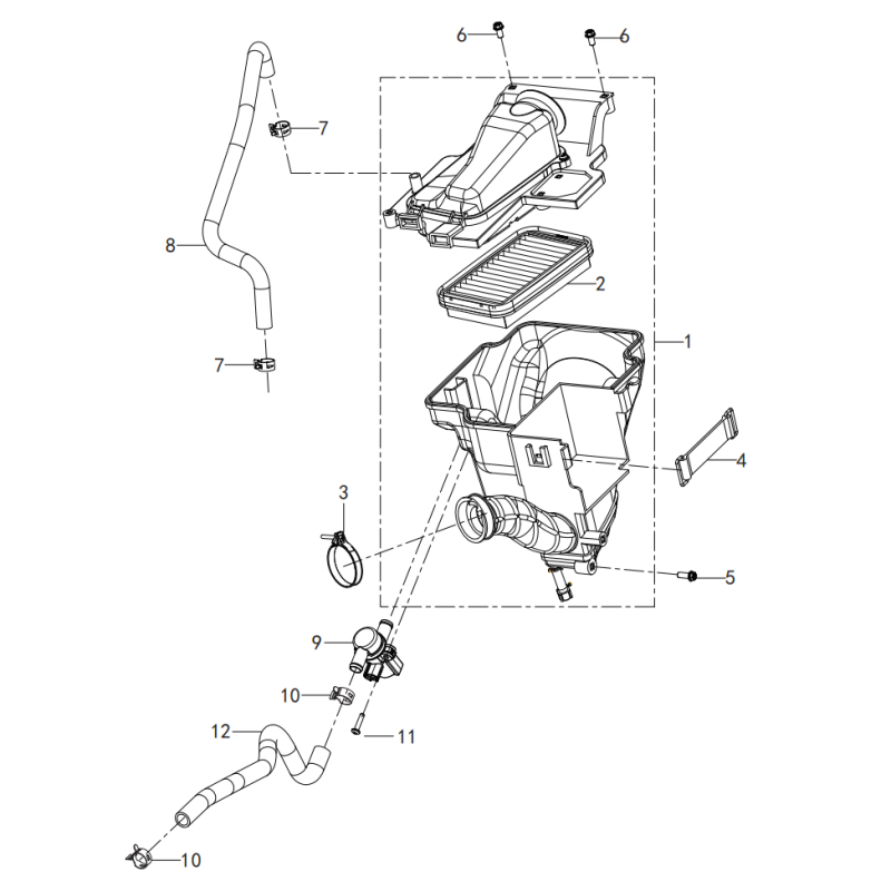 F06 AIR CLEANER ASSY.