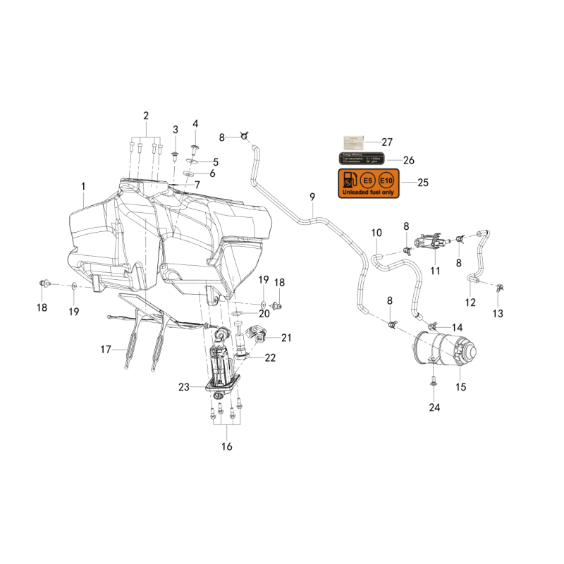 F07 FUEL TANK ASSY.