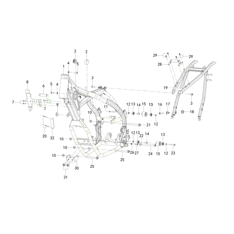 F11 I FRAME BODY ASSY.