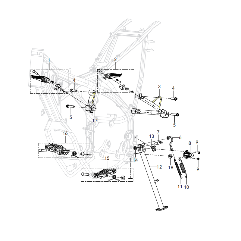 F12 FOOT PEDAL/SINGLE ASSY.