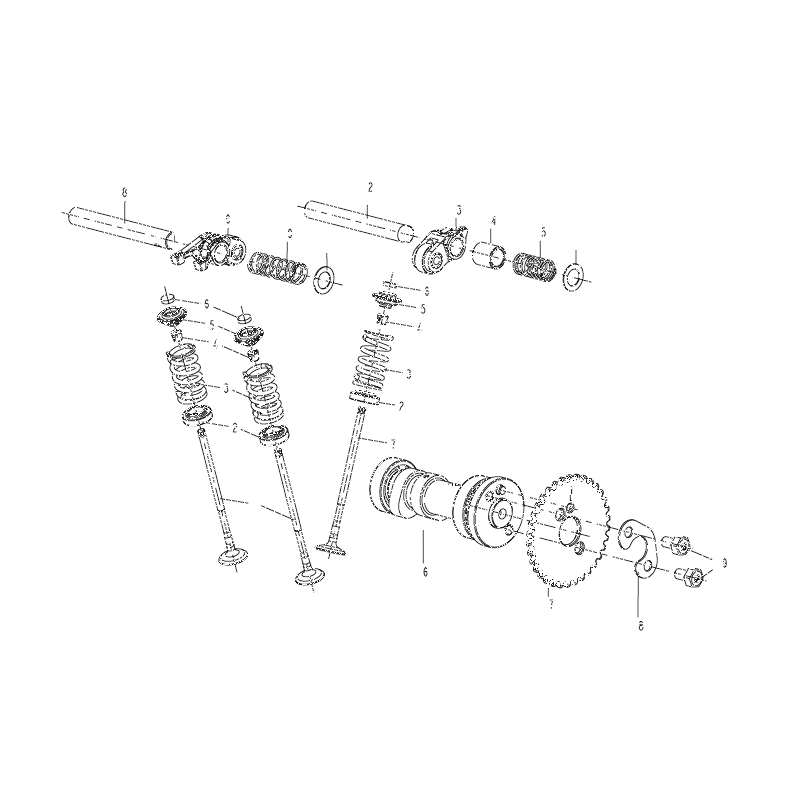 E05 PODZESPÓŁ TYLNEGO MECHANIZMU ZAWOROWEGO