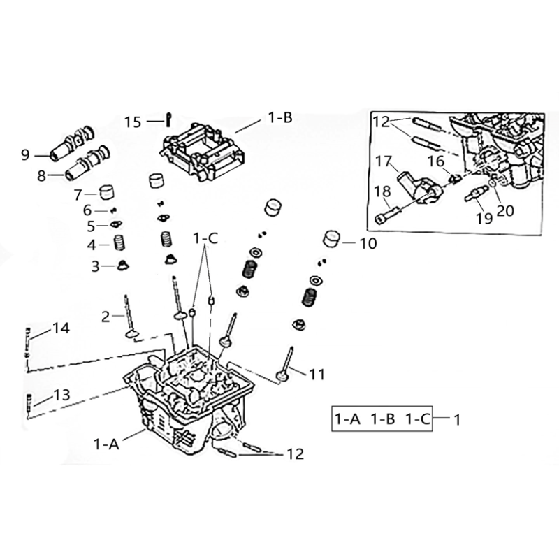 E01 GŁOWICA CYLINDRA