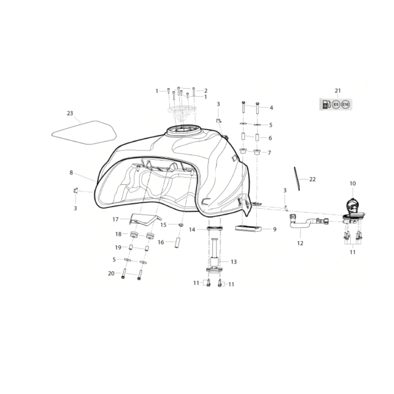 T022 - ZBIORNIK PALIWA