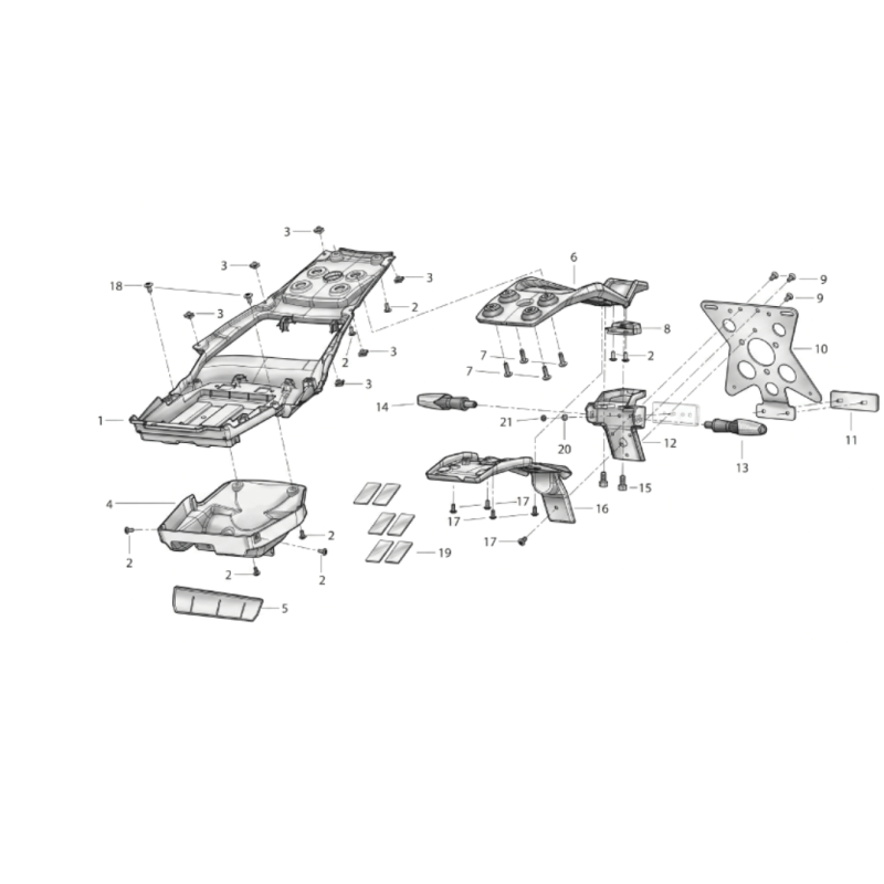T030 - UCHWYT TABLICY REJESTRACYJNEJ